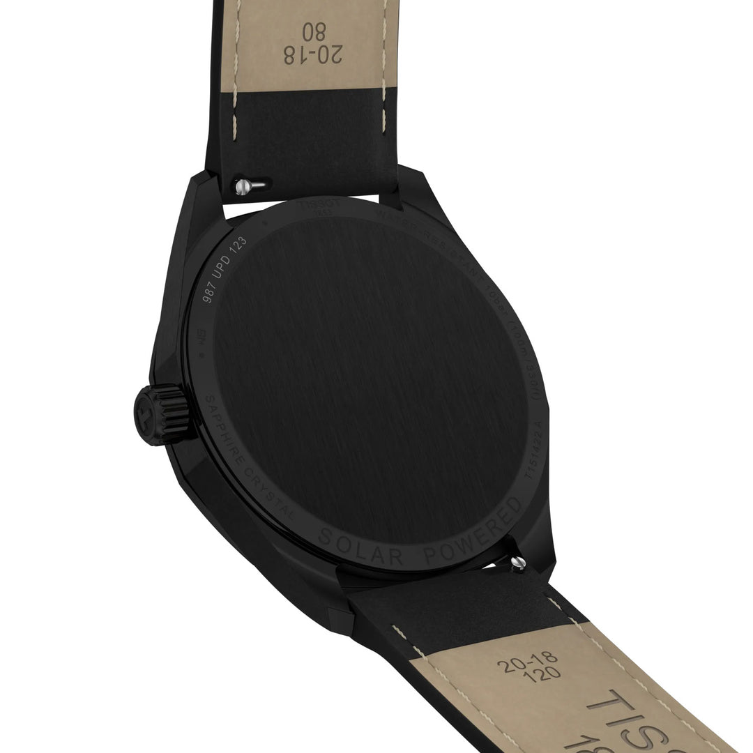 Tissot PRC 100 Solar 39mm acier quartz noir finition PVD noir T151.422.36.051.00