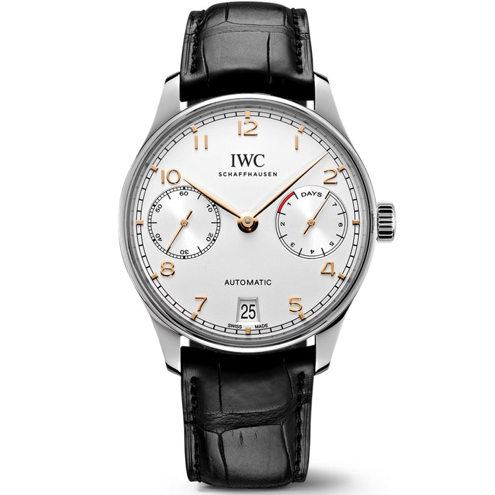 IWC Spezzoni Standard Standard Black Thursed Black Alligator 22/18 for Ardiglione IWA47712 Buckle