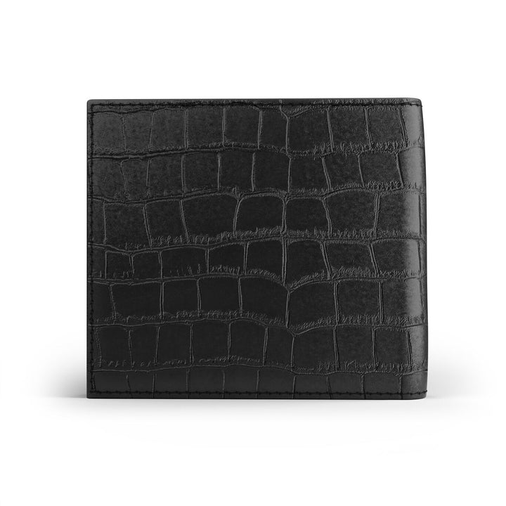 Cartera de piel de cocodrilo negra Giovanni Raspini plata 925 L0024