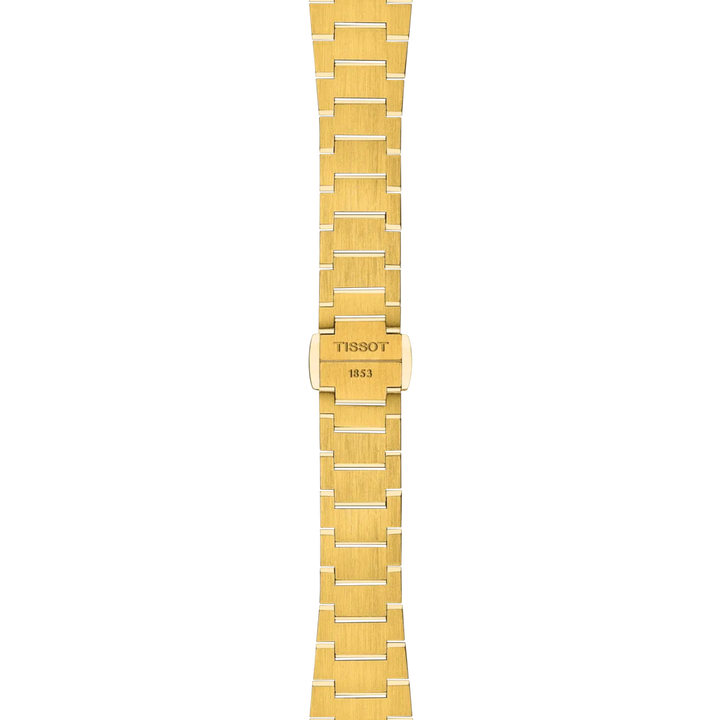 Tissot PRX 25mm champagne quartz acier or jaune finition PVD T137.010.33.021.00