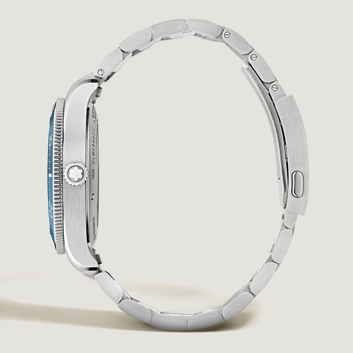 Reloj Montblanc Iced Sea Automático Fecha 0 Oxígeno 38mm azul automático acero 134022