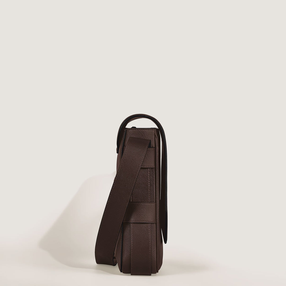 Montblanc Sartorial Bolso bandolera de piel color ébano 222931