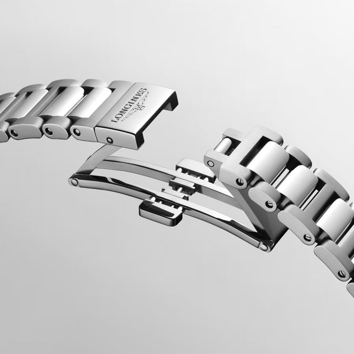 Montre Longines Conquest 30mm automatique argent or rose acier L3.320.5.72.6