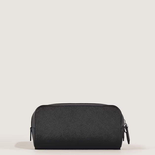 Neceser Montblanc Sartorial pequeño de piel negro 221572