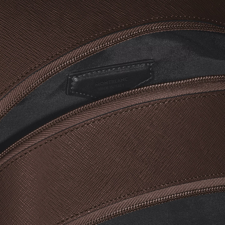 Sac à dos Montblanc moyen 3 compartiments Cuir Sartorial Couleur ébène 222929