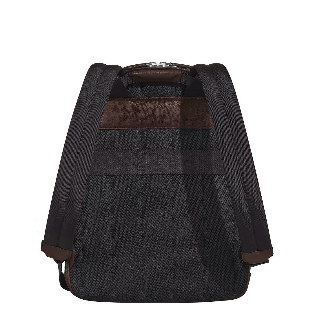 Sac à dos Montblanc moyen 3 compartiments Cuir Sartorial Couleur ébène 222929