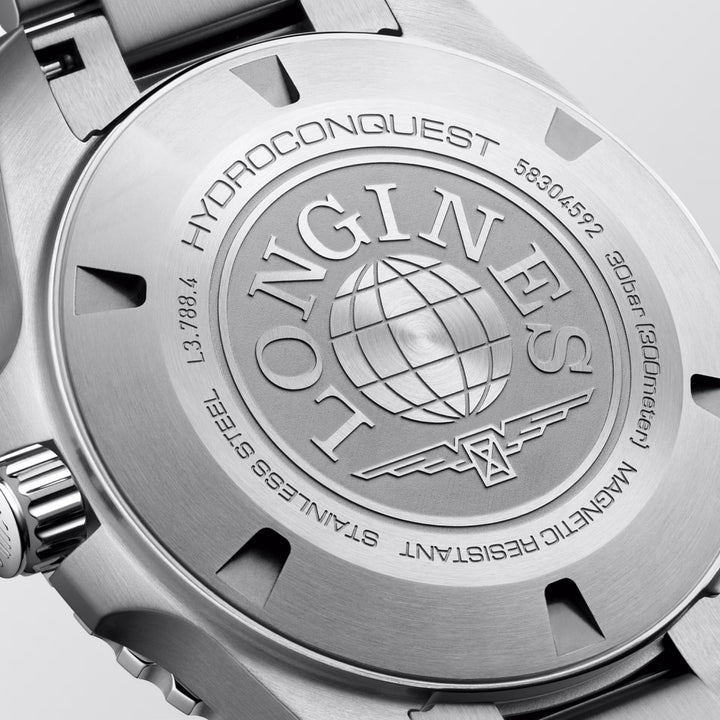 Montre Longines Hydroconquest 42 mm en acier automatique bleu L3.788.4.96.6