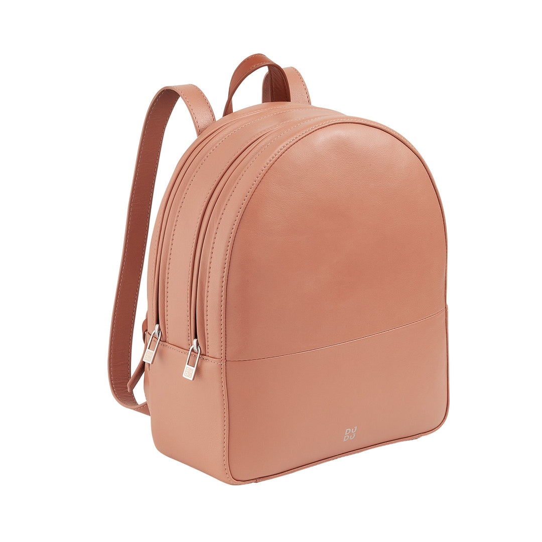 DUDU Mochila Colorida de Verano para Mujer en Piel Suave Mochila Multicolor con Doble Cremallera