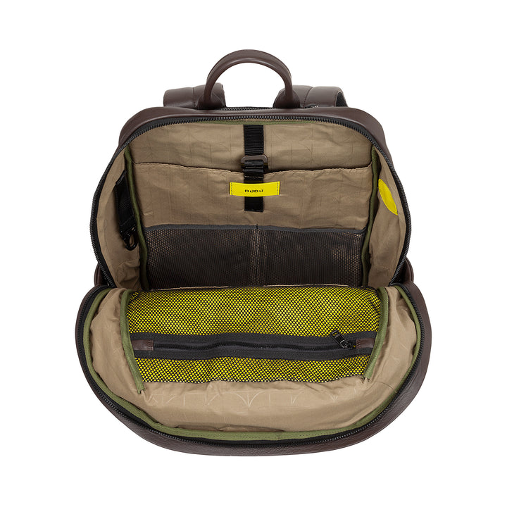 DUDU Sac à dos de voyage en cuir unisexe pour homme et femme – Sac à dos élégant et durable pour tablette, randonnée et travail – Bretelles réglables et design ergonomique