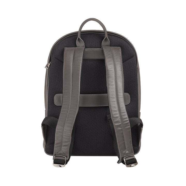 DUDU Sac à dos en cuir pour homme et femme, support PC 15 L – Sac à dos élégant de voyage et de travail avec poche rembourrée pour ordinateur portable (jusqu&
