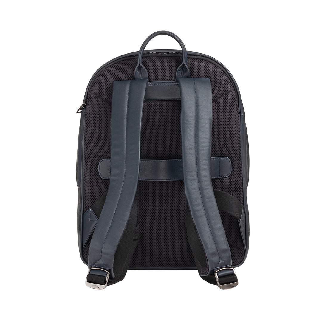 DUDU Sac à dos en cuir pour homme et femme, support PC 15 L – Sac à dos élégant de voyage et de travail avec poche rembourrée pour ordinateur portable (jusqu&