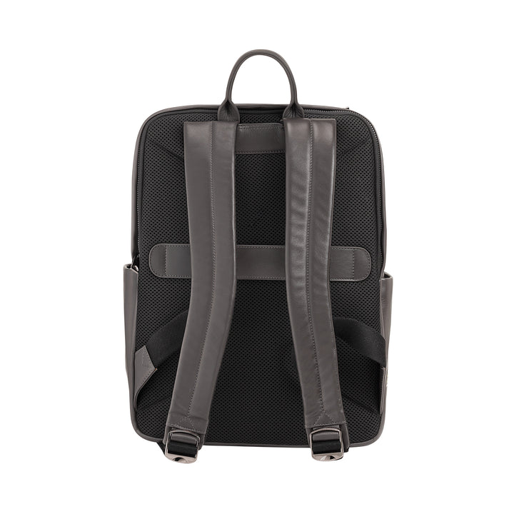 DUDU Mochila de Cuero para Hombre y Mujer, Soporte para PC hasta 15.6" MacBook 16 Pulgadas, Mochila de Viaje de 20 Litros, Elegante Mochila Multicompartimentos para Oficina de Trabajo