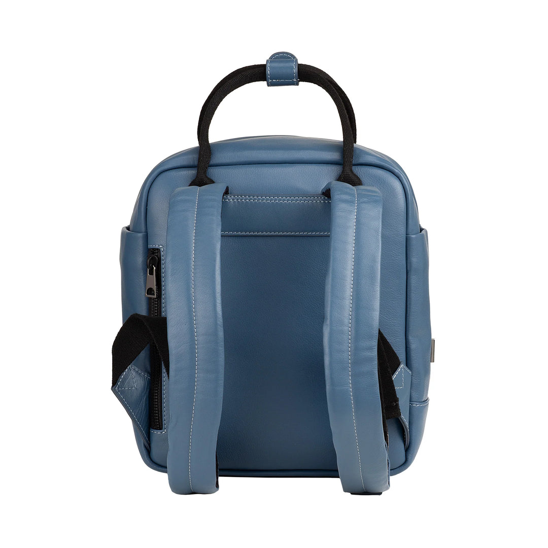 DUDU Zaino in Pelle Uomo Donna – Zainetto Casual Unisex Elegante e Compatto, 6,5 Litri, con Tasca Frontale e Scomparto Tablet, Perfetto per Lavoro, Viaggio e Tempo Libero