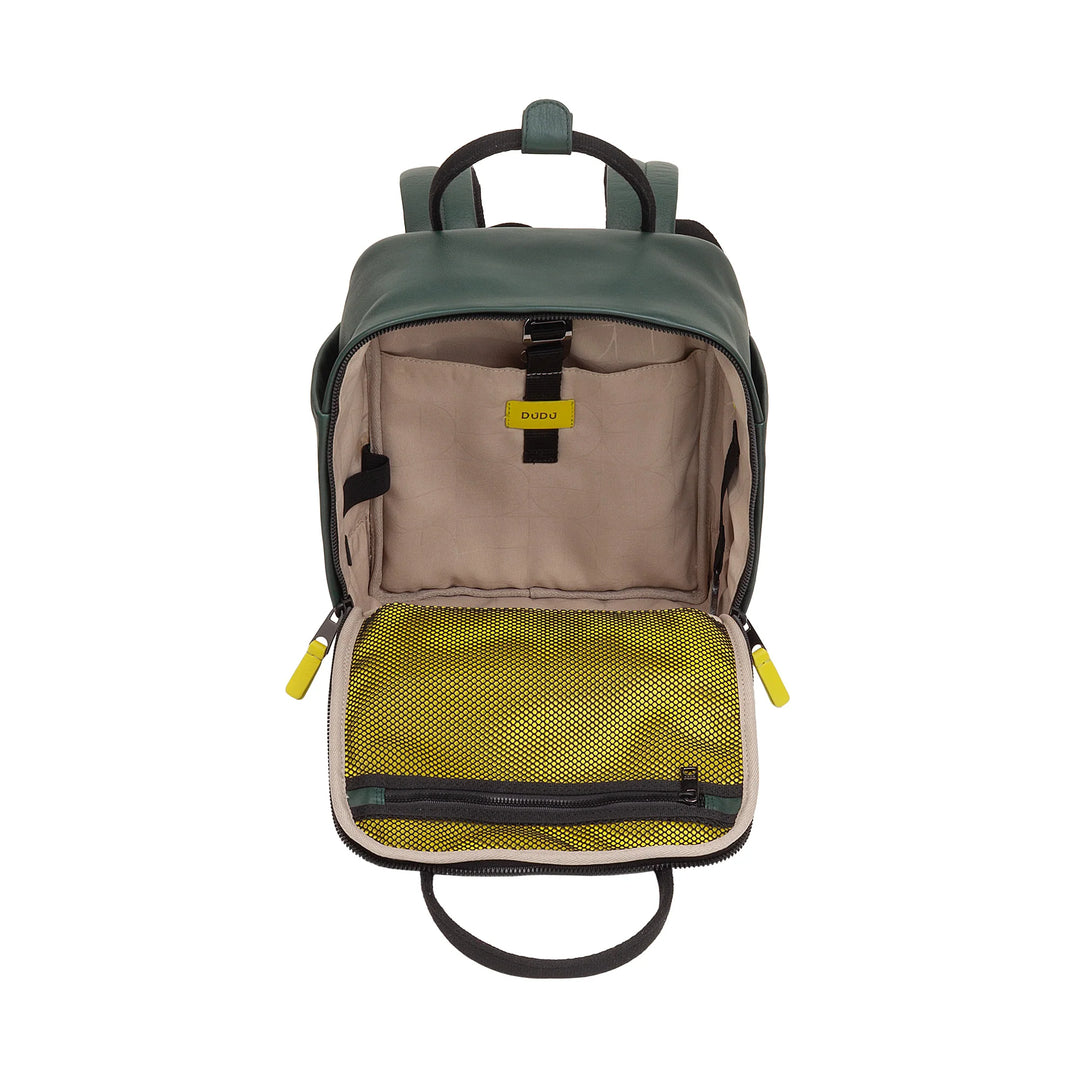 DUDU Zaino in Pelle Uomo Donna – Zainetto Casual Unisex Elegante e Compatto, 6,5 Litri, con Tasca Frontale e Scomparto Tablet, Perfetto per Lavoro, Viaggio e Tempo Libero