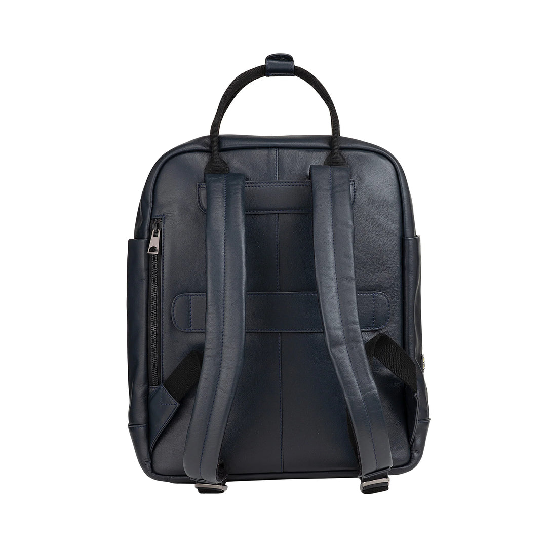 DUDU Mochila de Piel para Hombre y Mujer - Elegante y Espaciosa Mochila Casual Unisex, 19 Litros, con Bolsillo Frontal y Compartimento para Tablet, Perfecta para Trabajo, Viajes y Tiempo Libre