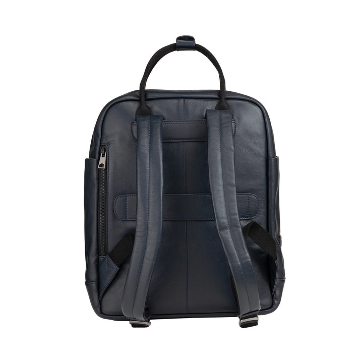 DUDU Mochila de Piel para Hombre y Mujer - Elegante y Espaciosa Mochila Casual Unisex, 19 Litros, con Bolsillo Frontal y Compartimento para Tablet, Perfecta para Trabajo, Viajes y Tiempo Libre