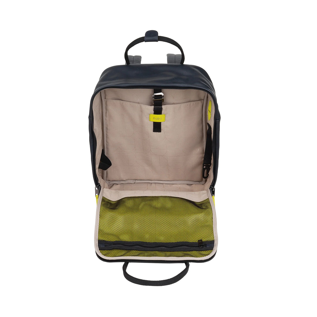 DUDU Mochila de Piel para Hombre y Mujer - Elegante y Espaciosa Mochila Casual Unisex, 19 Litros, con Bolsillo Frontal y Compartimento para Tablet, Perfecta para Trabajo, Viajes y Tiempo Libre