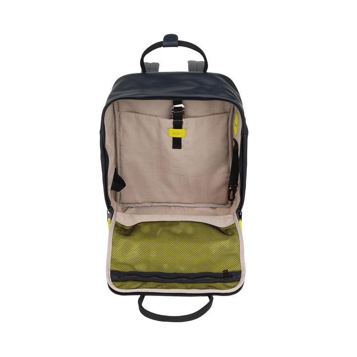 DUDU Mochila de Piel para Hombre y Mujer - Elegante y Espaciosa Mochila Casual Unisex, 19 Litros, con Bolsillo Frontal y Compartimento para Tablet, Perfecta para Trabajo, Viajes y Tiempo Libre