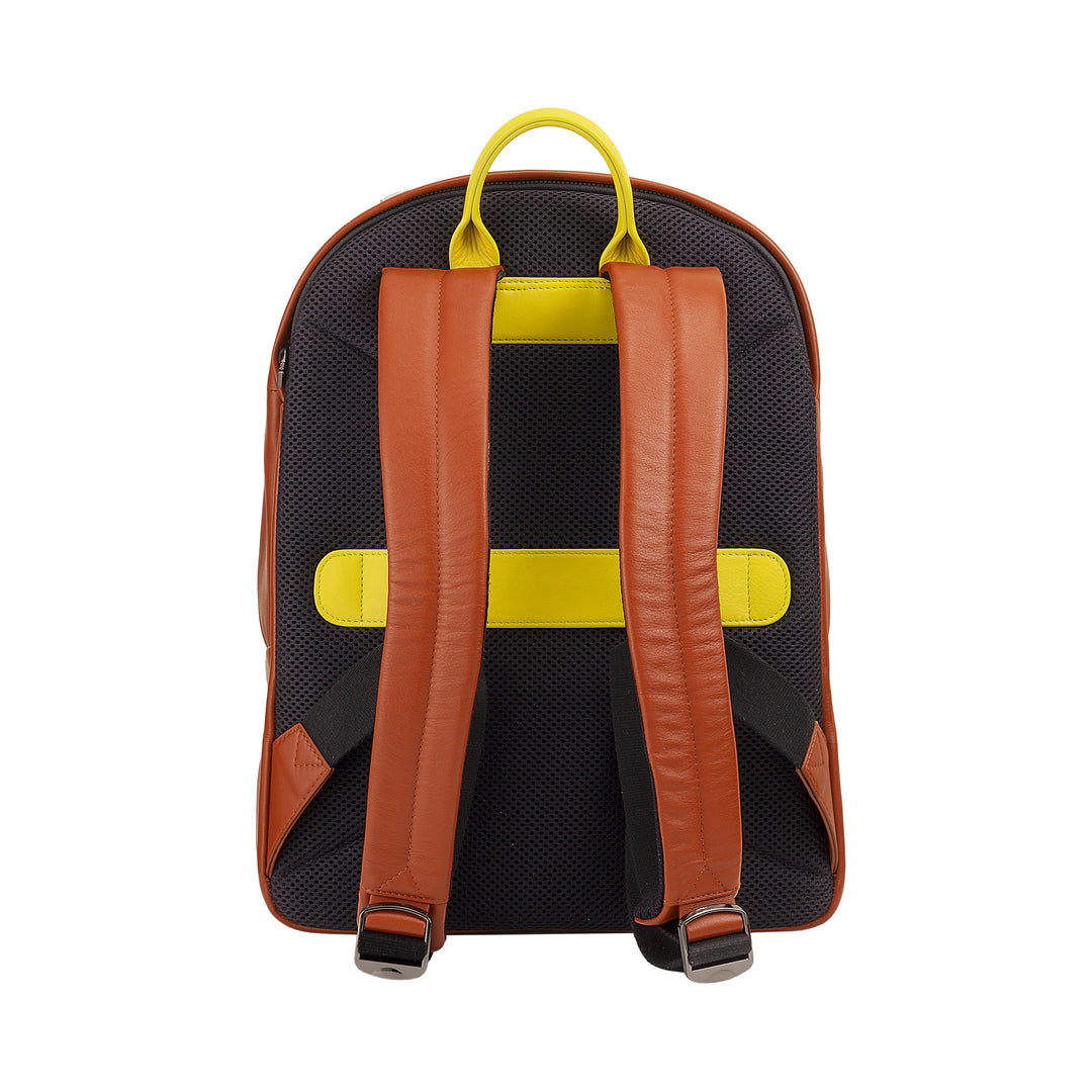 DUDU Sac à dos en cuir pour homme et femme – Design inspiré du tennis, sac à dos pour PC ou MacBook, dos respirant et bretelles rembourrées