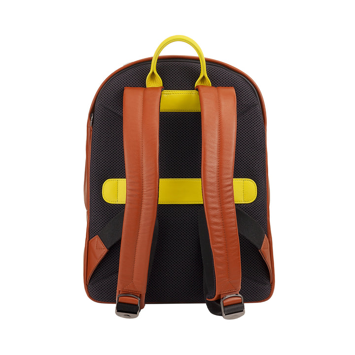 DUDU Sac à dos en cuir pour homme et femme – Design inspiré du tennis, sac à dos pour PC ou MacBook, dos respirant et bretelles rembourrées