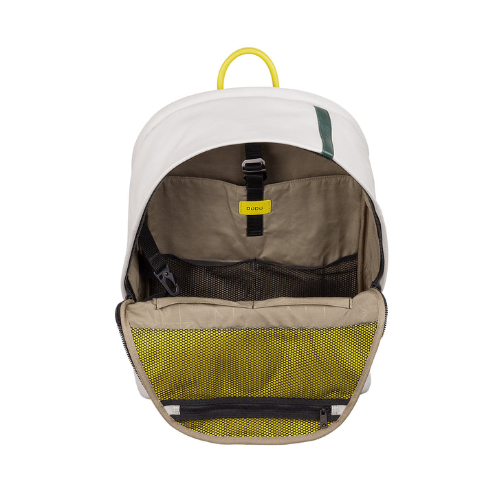 DUDU Sac à dos en cuir pour homme et femme – Design inspiré du tennis, sac à dos pour PC ou MacBook, dos respirant et bretelles rembourrées