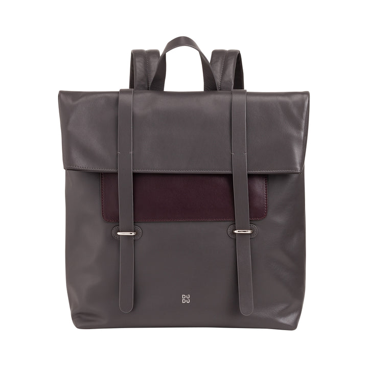 DUDU Zaino Colorato in Pelle da Uomo Donna, Zaino Grande Morbido 14L Multitasche Design Sportivo Casual