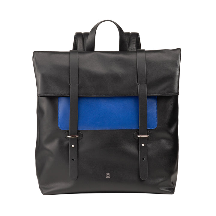 DUDU Zaino Colorato in Pelle da Uomo Donna, Zaino Grande Morbido 14L Multitasche Design Sportivo Casual