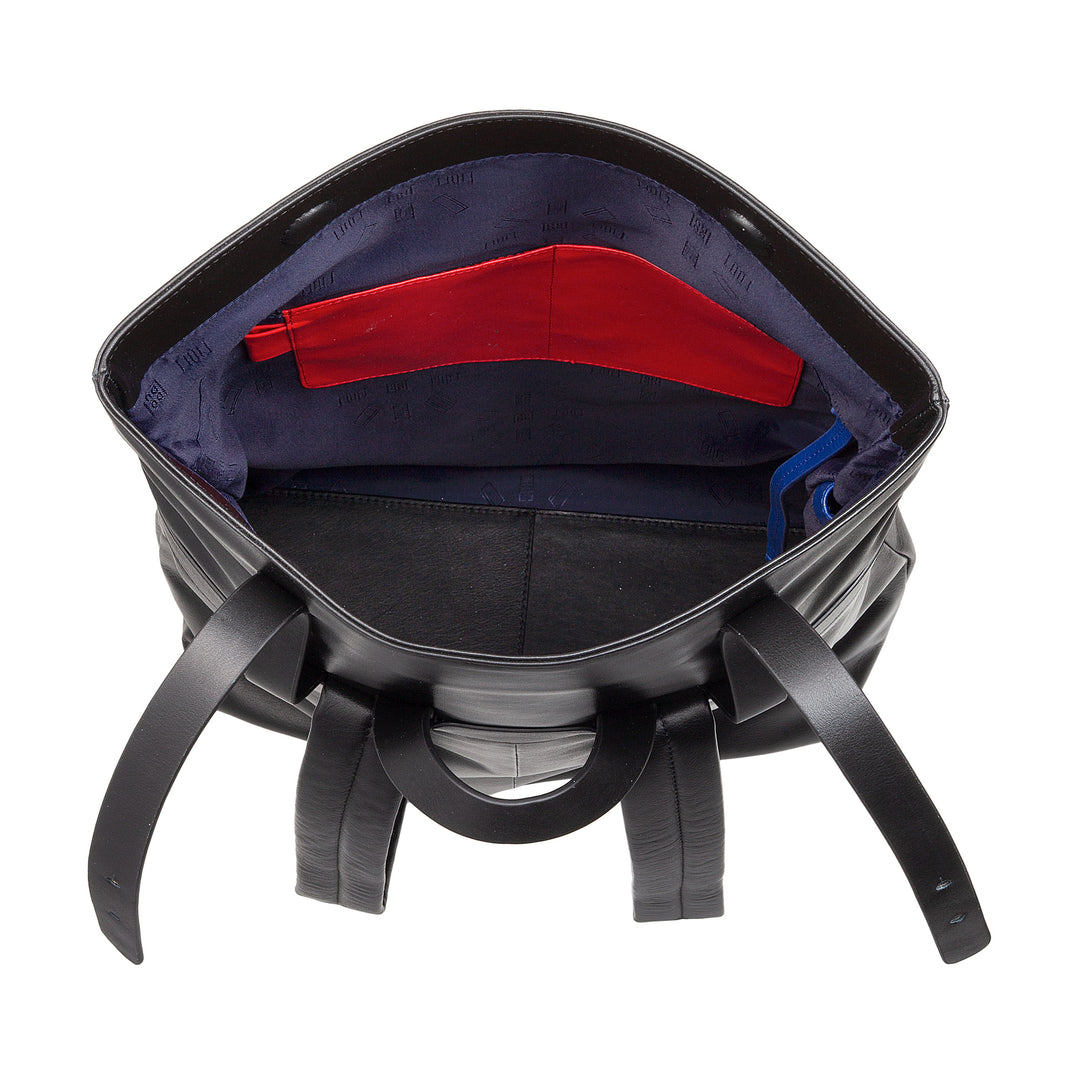 DUDU Zaino Colorato in Pelle da Uomo Donna, Zaino Grande Morbido 14L Multitasche Design Sportivo Casual