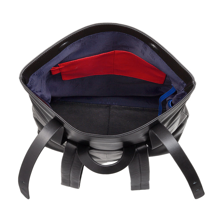 DUDU Zaino Colorato in Pelle da Uomo Donna, Zaino Grande Morbido 14L Multitasche Design Sportivo Casual