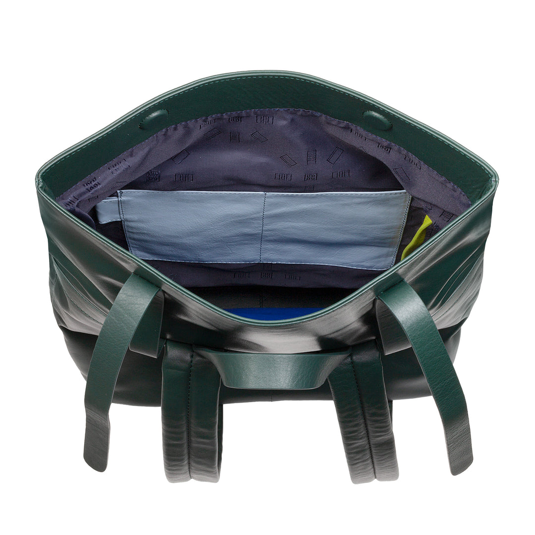 DUDU Zaino Colorato in Pelle da Uomo Donna, Zaino Grande Morbido 14L Multitasche Design Sportivo Casual