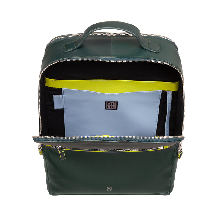 Dudu Men Portable PC Door and Leather Tablet ، double zip anti -backpack backpack ، backpack backpack with trolley Attack