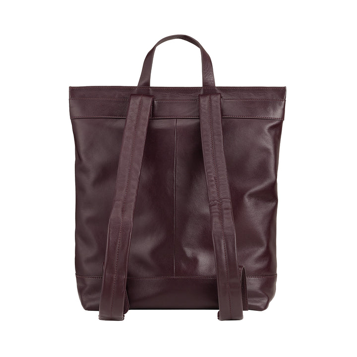DUDU Mochila para Hombre, Mochila Informal Suave para Mujer en Piel Auténtica con Cremallera, Mochila Grande y Colorida para Trabajo y Ocio