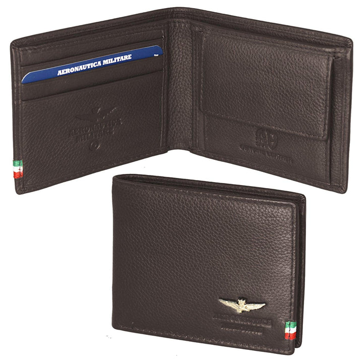 Aeronautica Militare Portafoglio uomo porta spicci in pelle linea Flag AM101-MO - Capodagli 1937