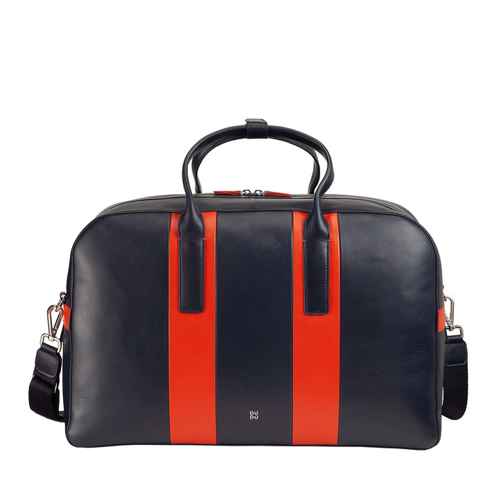 DUDU Borsone da Viaggio in Pelle a Tracolla, Borsa per Weekend Palestra da Uomo Donna 32L Grande, Weekender Travel Bag da 49cm - Capodagli 1937