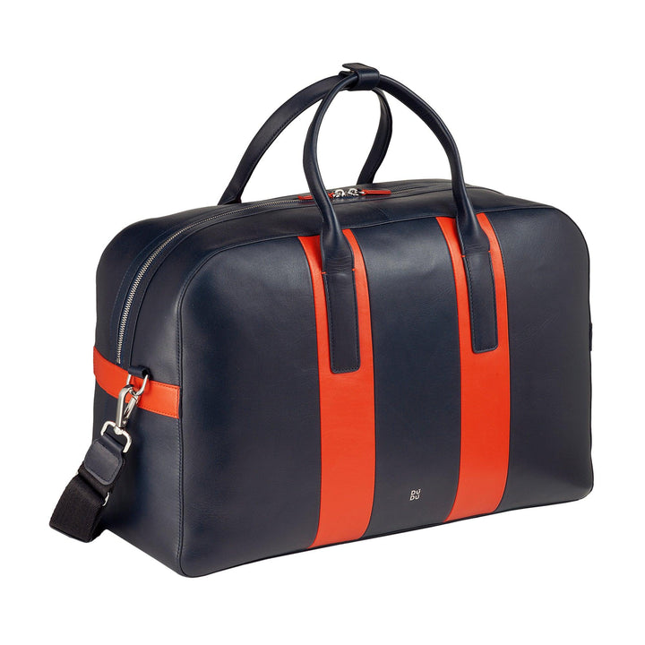 DUDU Borsone da Viaggio in Pelle a Tracolla, Borsa per Weekend Palestra da Uomo Donna 32L Grande, Weekender Travel Bag da 49cm - Capodagli 1937