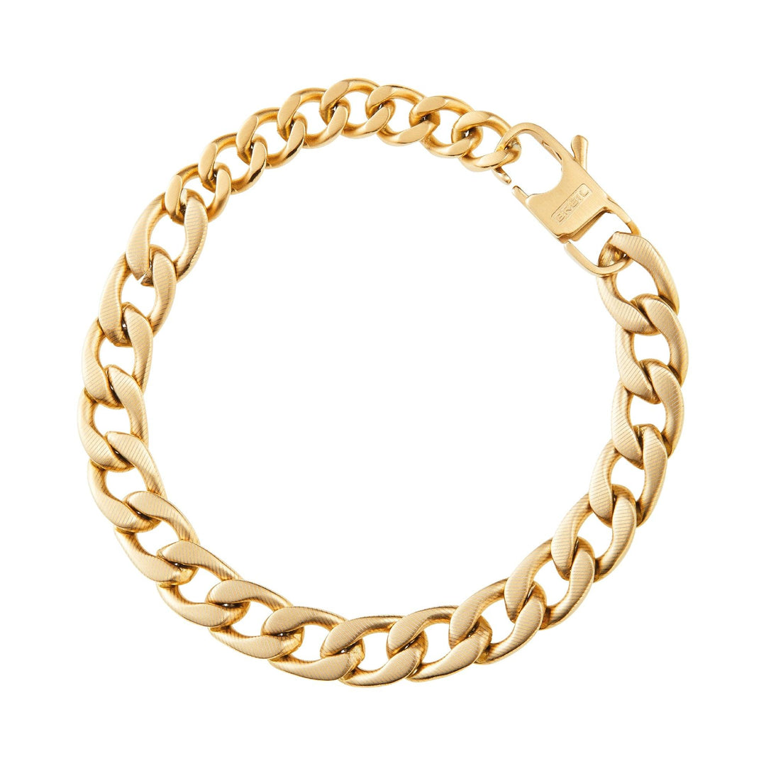 Breil bracciale a catena Block Chain acciaio finitura IP gold TJ3257 - Capodagli 1937