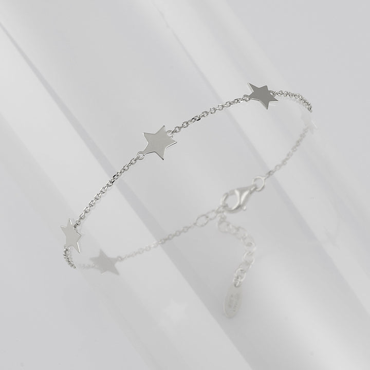 Bracelet Capodagli 5 étoiles argent 925 CPD-BRA-ARG-0004-B - Capodagli 1937