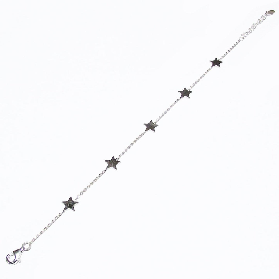 Bracelet Capodagli 5 étoiles argent 925 CPD-BRA-ARG-0004-B - Capodagli 1937