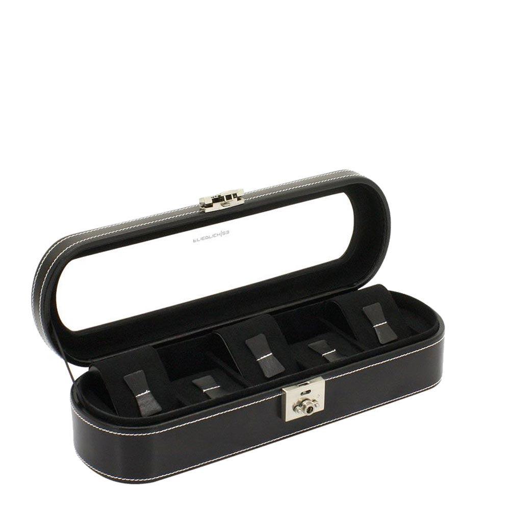 Friedrich23 5-seater oval watch box Black 26106-2 - Capodagli 1937