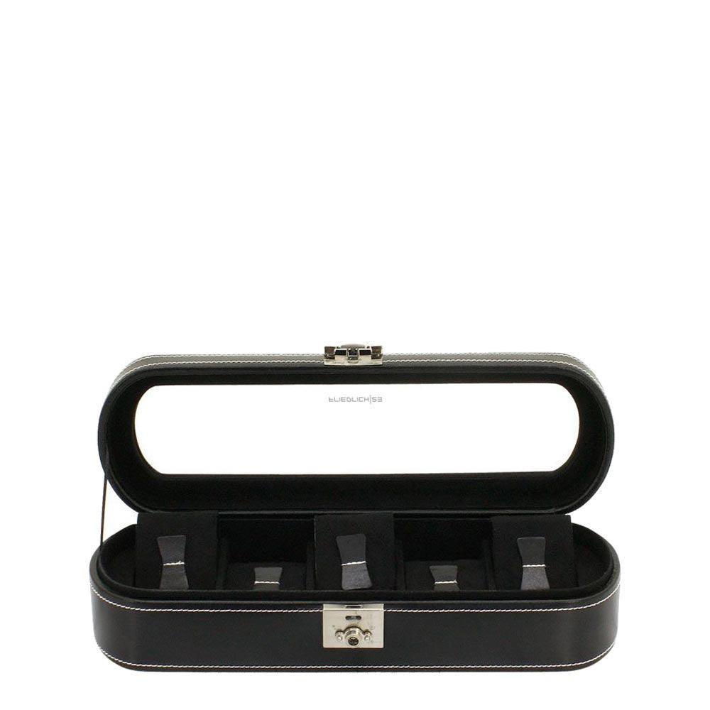 Friedrich23 5-seater oval watch box Black 26106-2 - Capodagli 1937