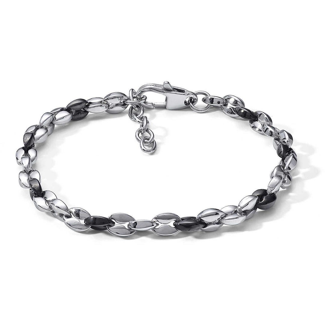 Comete bracciale Chain acciaio e acciaio finitura PVD nero UBR 1024 - Capodagli 1937