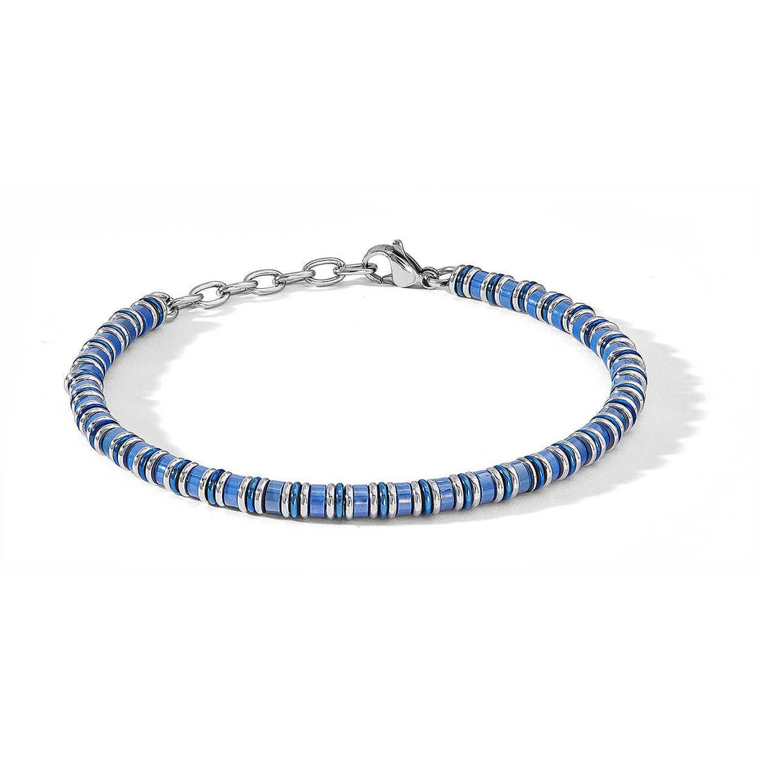 Comete bracciale District acciaio finiture PVD blu ceramica UBR 1106 - Capodagli 1937