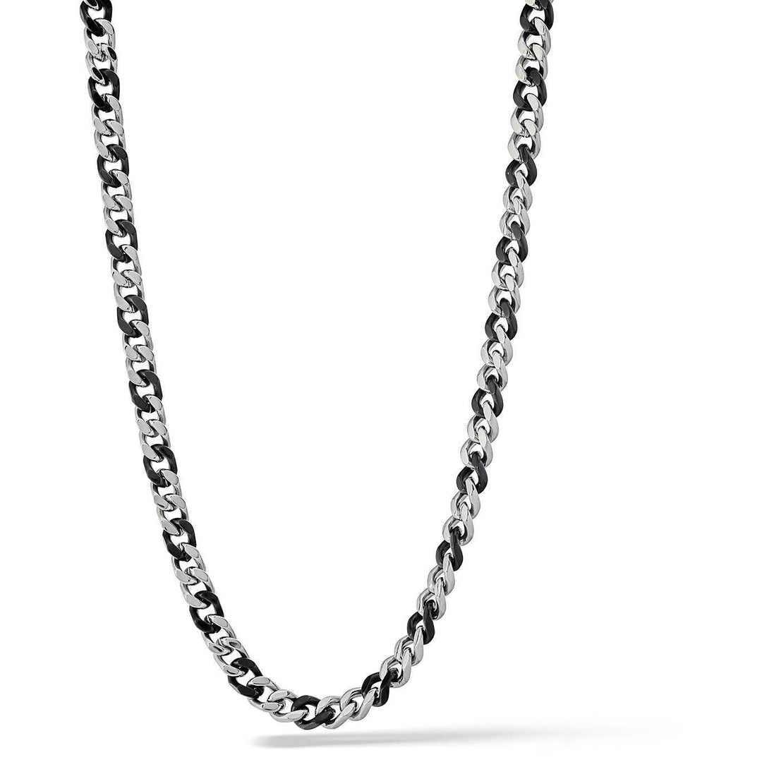 Comete collana Chain acciaio e acciaio finitura PVD nero UGL 703 - Capodagli 1937