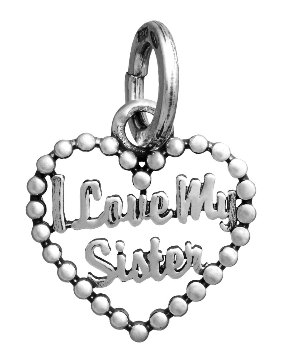 Giovanni Raspini charm ciondolo Cuore "I Love My Sister" argento 925 11718 - Capodagli 1937