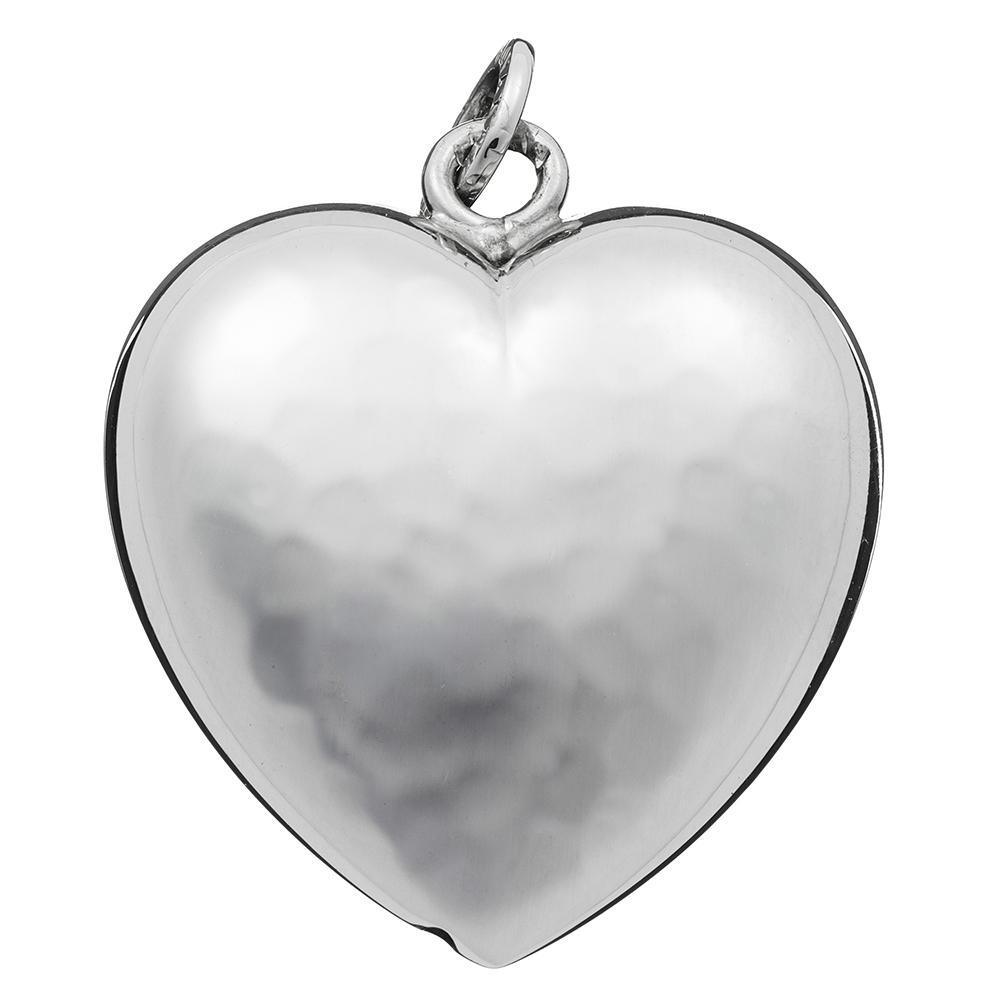 Giovanni Raspini charm Cuore Martellato grande argento 925 6924 - Gioielleria Capodagli