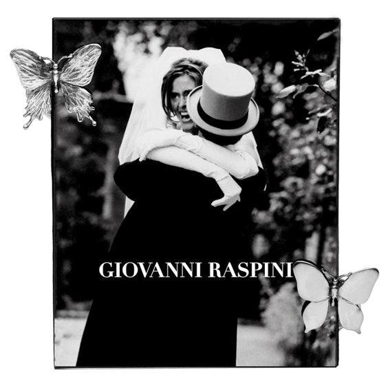 Giovanni Raspini cornice Farfalle vetro 12x15cm argento 925 1954 - Capodagli 1937