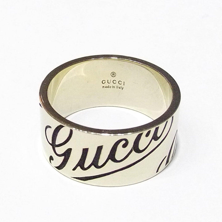 Gucci anello Gucci oro bianco 18kt no rodiatura misura 14 163172 J8500 9000 - Gioielleria Capodagli