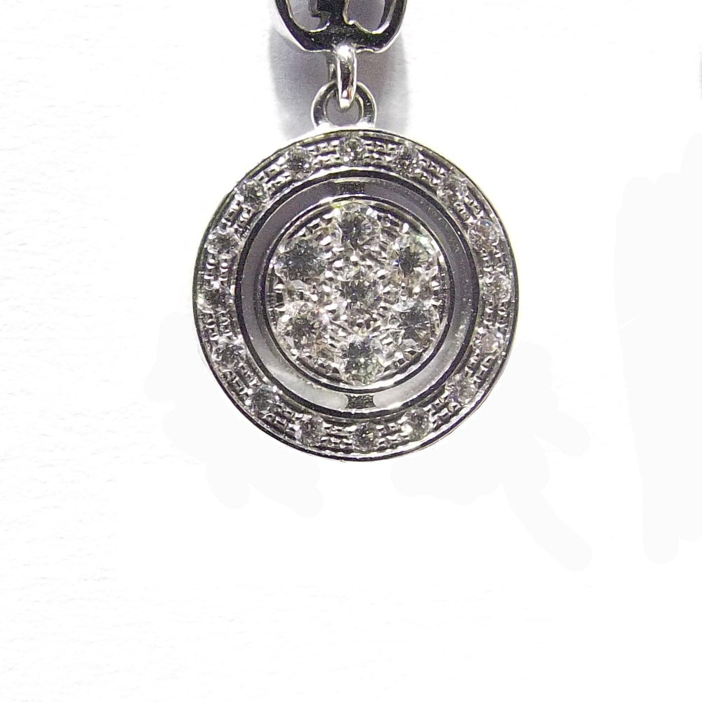 Pendientes Gucci Icon Twirl oro blanco de 18 kt y diamantes 202063 J8540 9066 - Joyería Capodagli