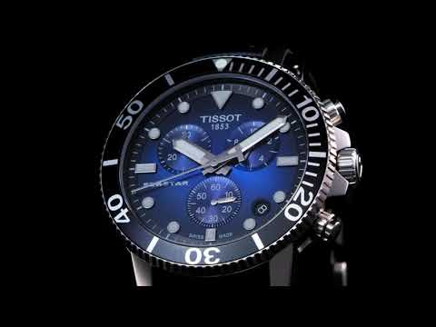 Reloj Tissot Seastar 1000 Cronógrafo 45.5mm acero cuarzo verde T120.417.11.091.01