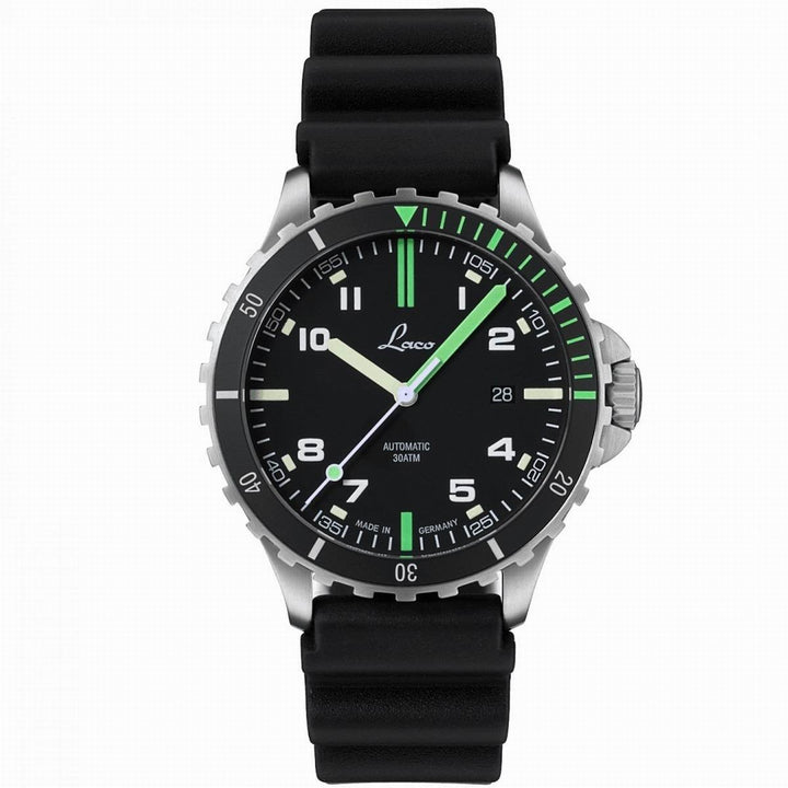 Laco 1925 orologio Sport Watch Amazonas 42mm nero automatico acciaio 862107 - Gioielleria Capodagli